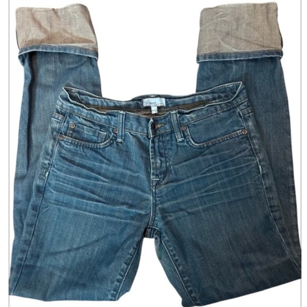 Vigoss Original Denim Cuffed Bottom Women’s Chic Stylish Jeans Size 30